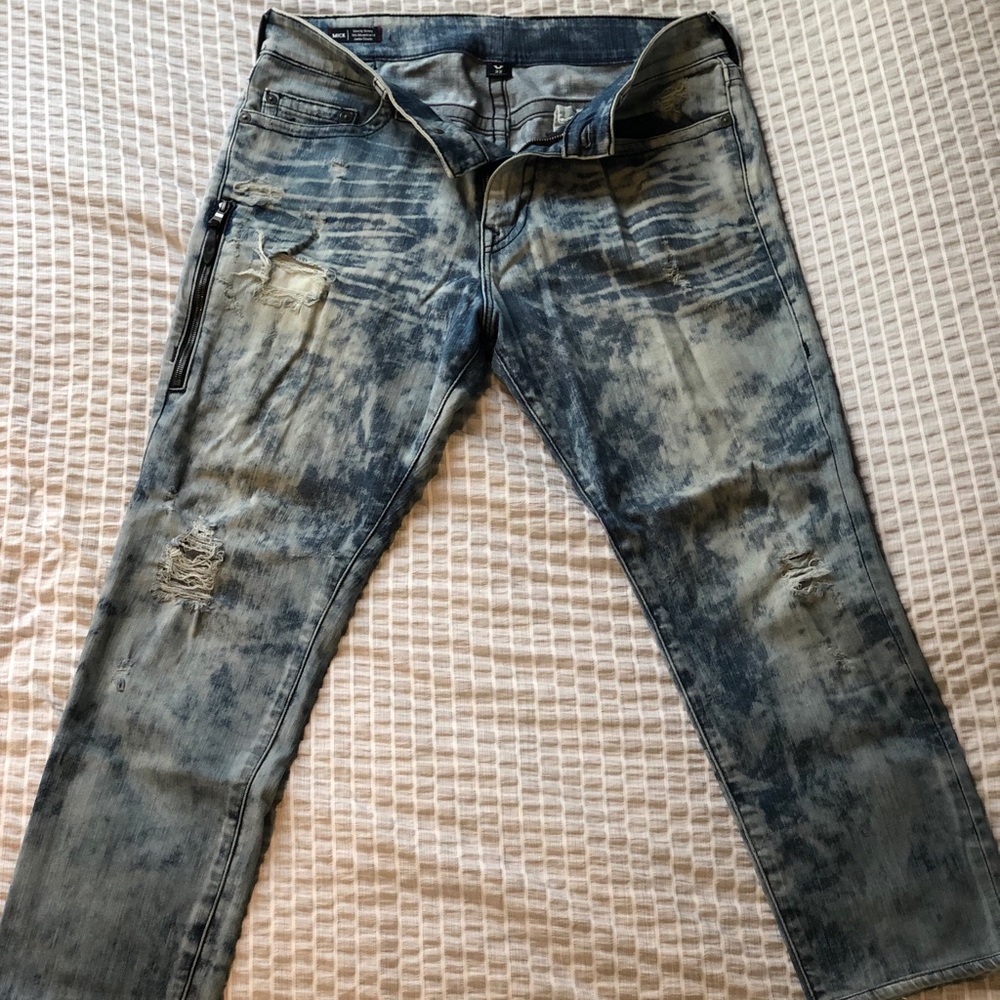 TRUE RELIGION WASHED LIGHT BLUE DENIM JEANS 👖 💎